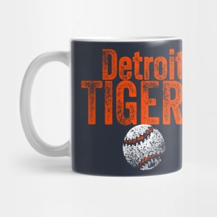 Tigers Baseball Weathered Mug